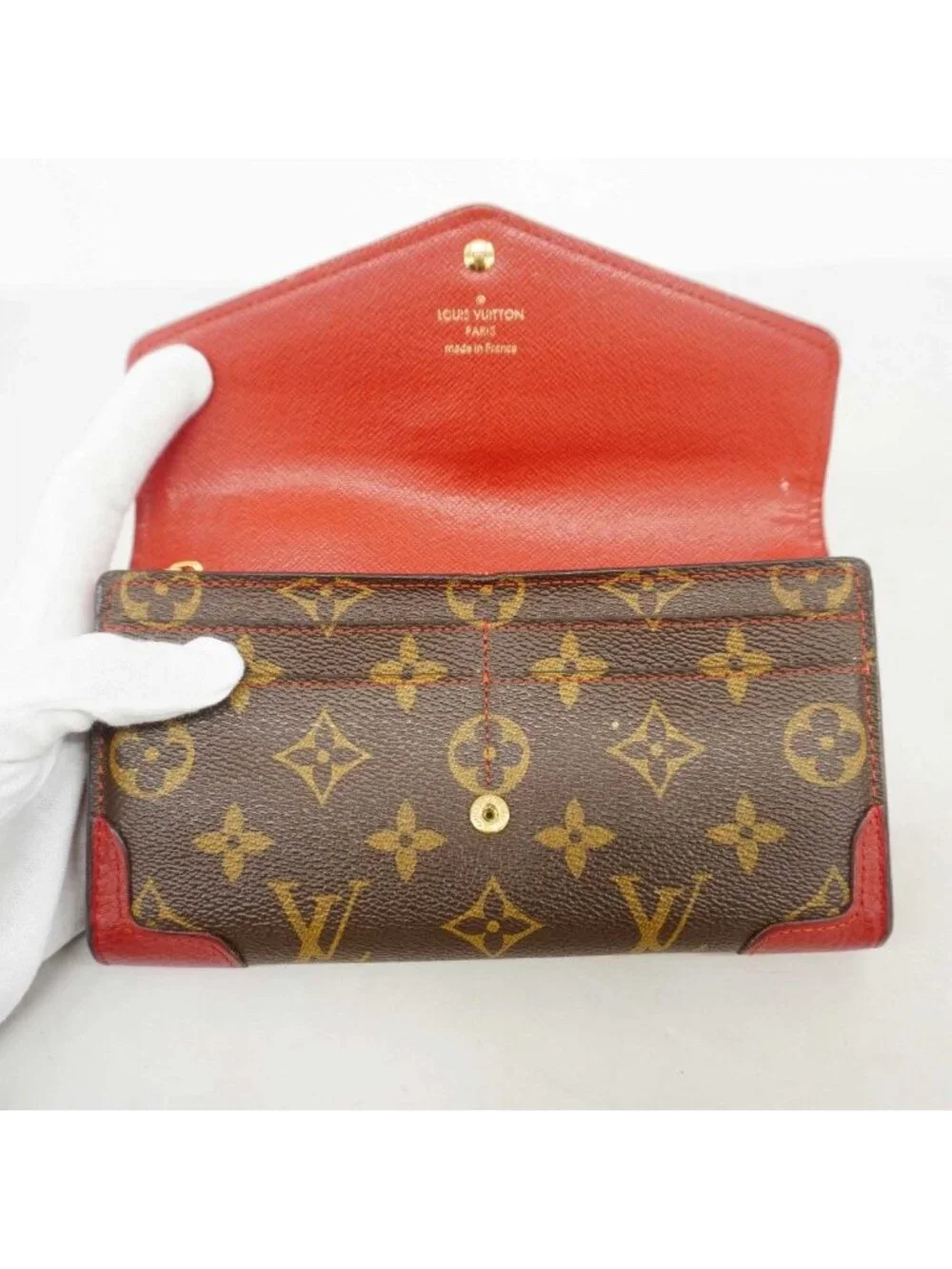 Louis Vuitton Wallet Monogram Retiro Portefeuille Sarah Cerise